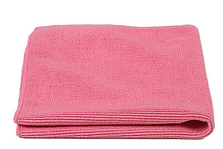 WIPER - MICROFIBRE PINK CLOTH  14" X 14" (10/PACK)