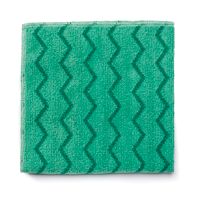 WIPER - MICROFIBRE * GREEN *  16&quot; X 16&quot; HYGEN 12/PK (Q620)