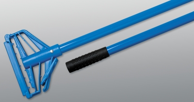 MOP HANDLE - 60&quot; FIBREGLASS STEP-N-GO BLUE