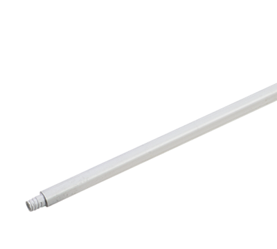 MOP HANDLE - 36&quot; PLASTIC FOOD SERVICE THREADED WHITE