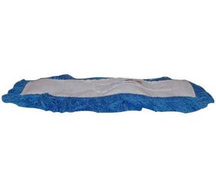 MOP HEAD - 18&quot; HI-STAT DUST MOP TIE-ON STYLE 5&quot; WIDE BLUE