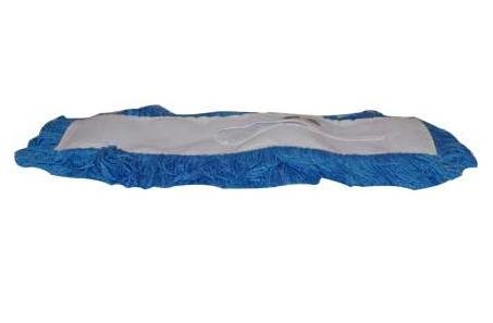 MOP HEAD - 24&quot; HI-STAT DUST MOP TIE-ON STYLE 5&quot; WIDE BLUE