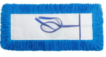 MOP HEAD - 48" HI-STAT DUST MOP TIE-ON STYLE 5" WIDE BLUE