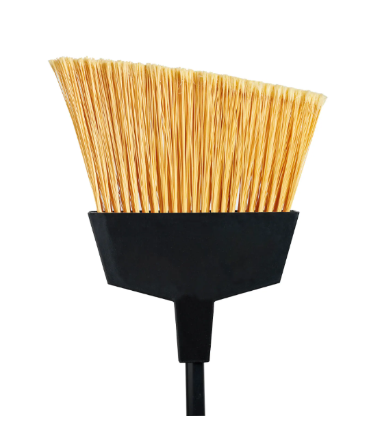 BROOM - 13" ANGLE SWEEP  INDUSTRIAL W/48" METAL HANDLE