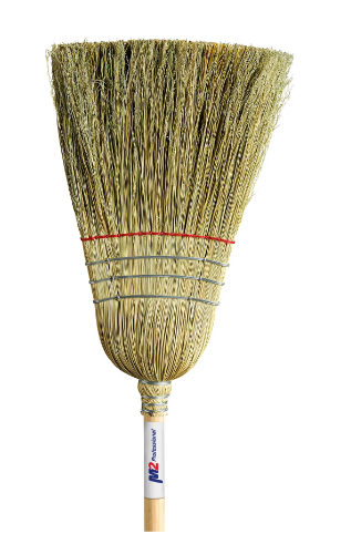 BROOM - CB110 1 STRING 3 WIRE W/CANE CTR YARD CORN BROOM
