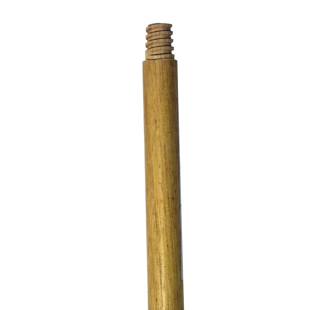 BROOM HANDLE - 54&quot; X 15/16&quot; THREADED WOOD LACQ