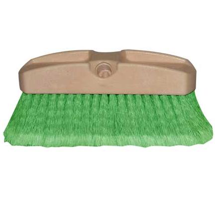 BRUSH - 10&quot; CAR WASH PLASTIC  BLOCK GREEN FLAGGED GREEN EA.