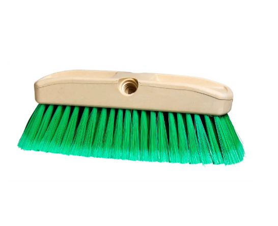 BRUSH - 10" CAR WASH PLASTIC  BLOCK GREEN FLAGGED GREEN EA.