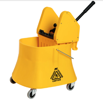 BUCKET &amp; WRINGER COMBO - 40 QRT SIDE PRESS YELLOW CHAMP