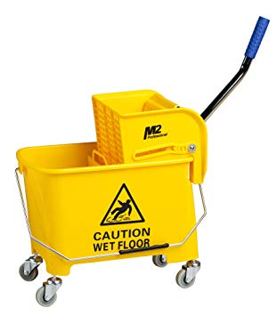 BUCKET &amp; WRINGER COMBO - 22 QRT JR. SIDE PRESS YELLOW