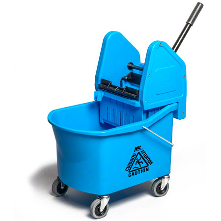 BUCKET &amp; WRINGER COMBO - 32 QRT DOWN PRESS BLUE GRIZZLY 