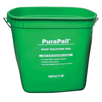 PAIL - 6 QUART GREEN DETERGENT PLASTIC BUCKET