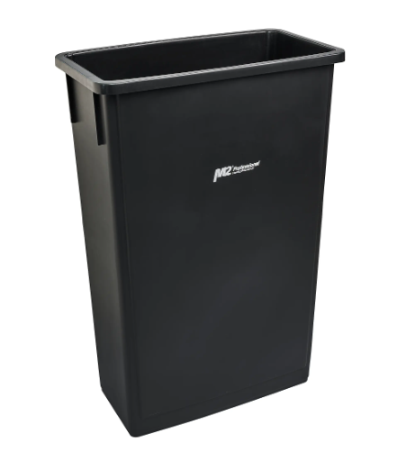 WASTE CONT - 23 GAL SLIM 90L  BLACK