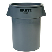 WASTE CONT - BRUTE 44 GAL ROUND GREY (RU2643)