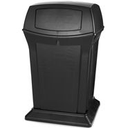 WASTE CONT - RANGER 45 GAL or  170L W/2 DOORS BLACK (RU9171)