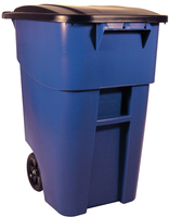 WASTE CONT - BRUTE ROLL OUT 95 GAL W/LID BLUE (9W22)