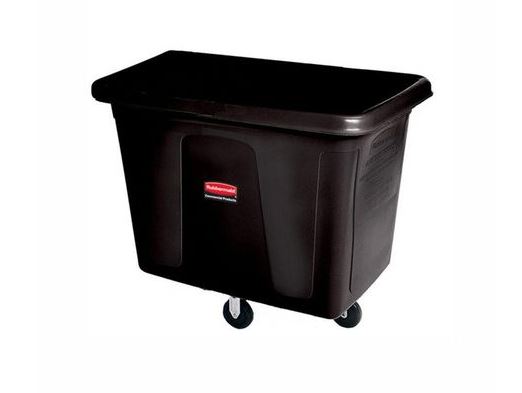 CUBE TRUCK RUBBERMAID BLACK 8 CUBIC FT. 4608