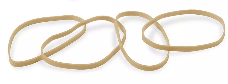 RUBBER BANDS - # 33 NATURAL ELASTICS 1/LB