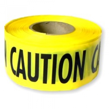 TAPE - 2 MIL &quot;CAUTION&quot; YELLOW 3&quot; X 1000&#39;