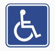 SIGN - &quot;WHEELCHAIR LOGO&quot; 10&quot; X 10&quot; METAL