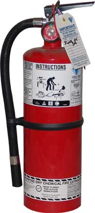 FIRE EXTINGUISHER 5LB ABC W/WALL BRACKET