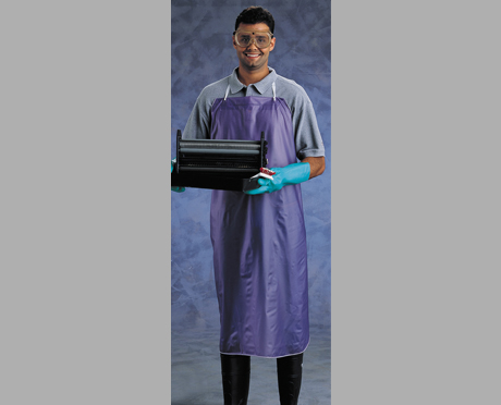 APRON - VINYL DISP 35&quot; X 44&quot; BLUE 6 MIL ** 12 PACK **