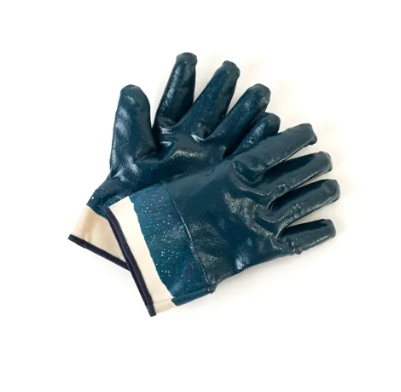 GLOVES - NITRILE COATED  SAFETY CUFF *SIZE 10*  12/PK