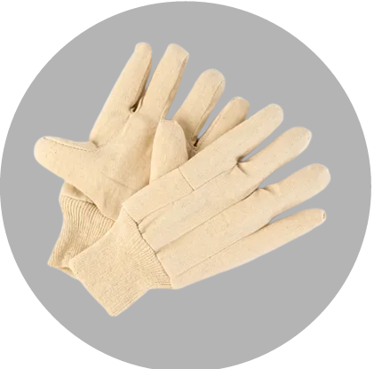 GLOVES - MENS 8 OZ COTTON WITH KNIT WRIST 12/PK 