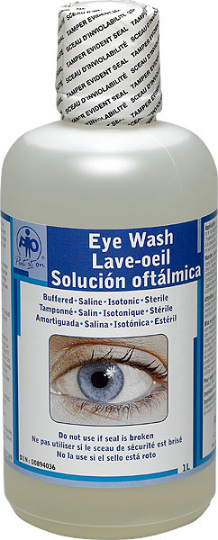 EYE WASH SOLUTION - FITS EYE WASH STATION 1L