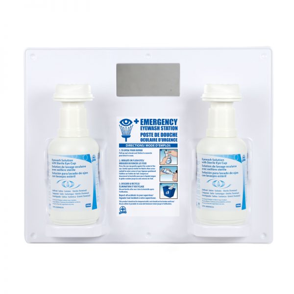 EYE WASH STATION - DOUBLE WITH EYE CUP, 500ML