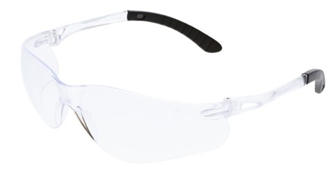 SAFETY GLASSES - CLEAR LENS W/CLEAR FRAME (90801)