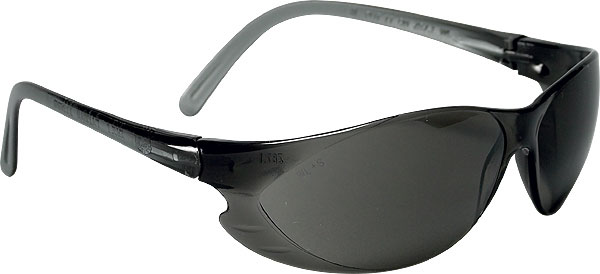 SAFETY GLASSES - TWISTER DARK GREY LENS/FRAME EA.