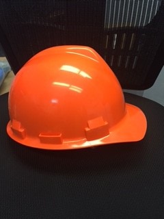 HARD HAT - ORANGE 6PT RATCHET