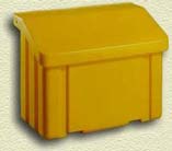 SALT/SAND BIN - 1000LB YELLOW